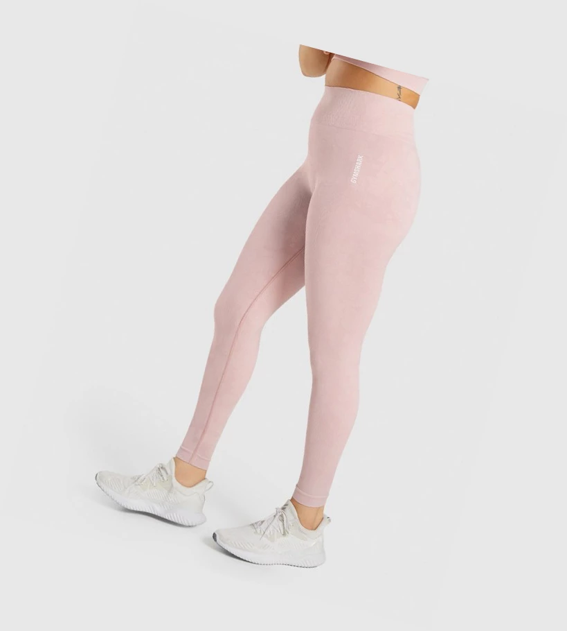 Gymshark Adapt Camo Seamless High Waisted Naisten Leggingsit Vaaleanpinkki | DIXCUM692