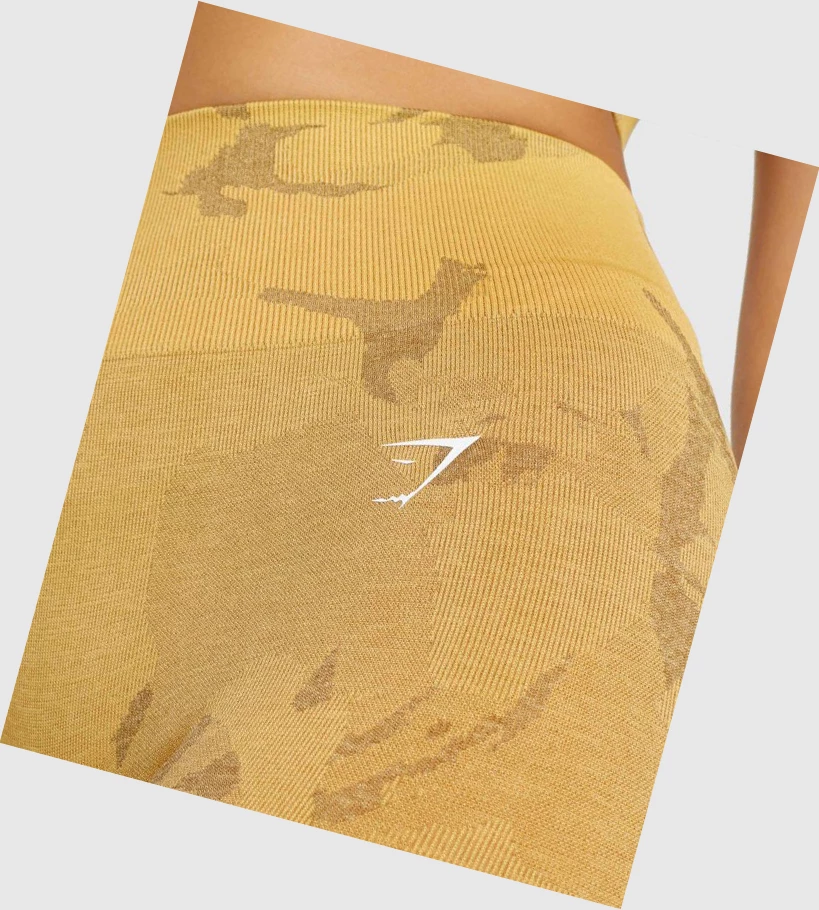 Gymshark Adapt Camo Seamless High Waisted Naisten Leggingsit Keltainen | DOVFCE415