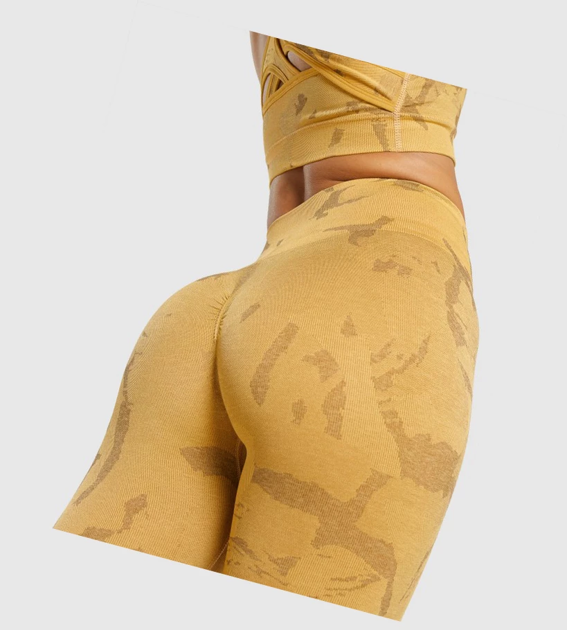 Gymshark Adapt Camo Seamless High Waisted Naisten Leggingsit Keltainen | DOVFCE415