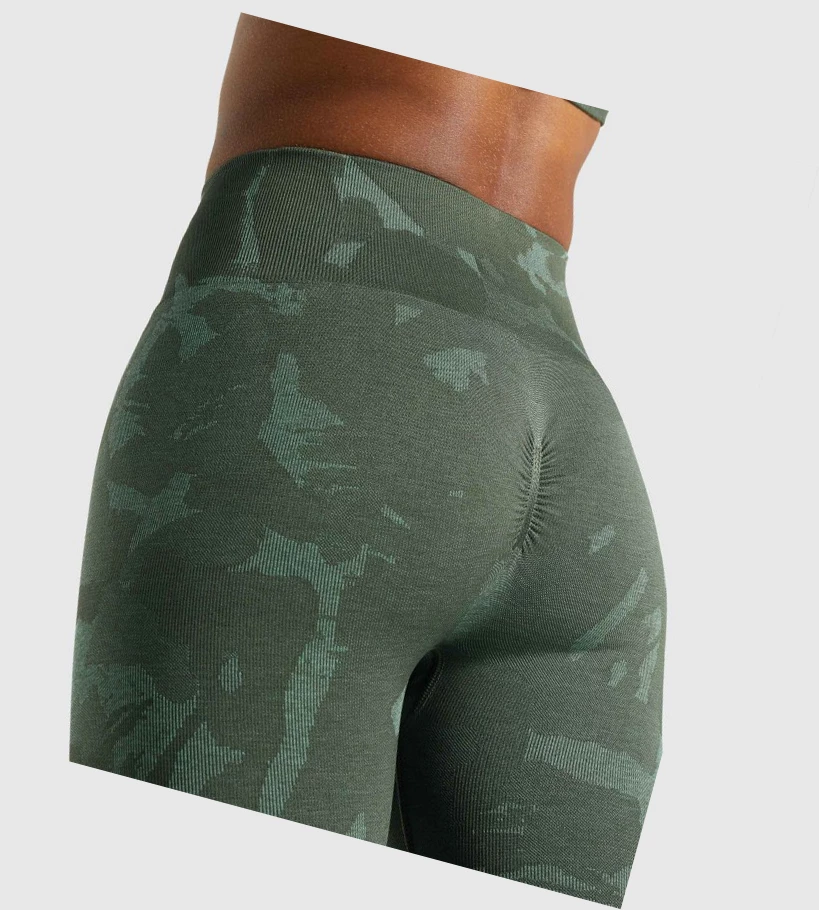 Gymshark Adapt Camo Seamless High Waisted Naisten Leggingsit Vihreä | JFWRNZ125
