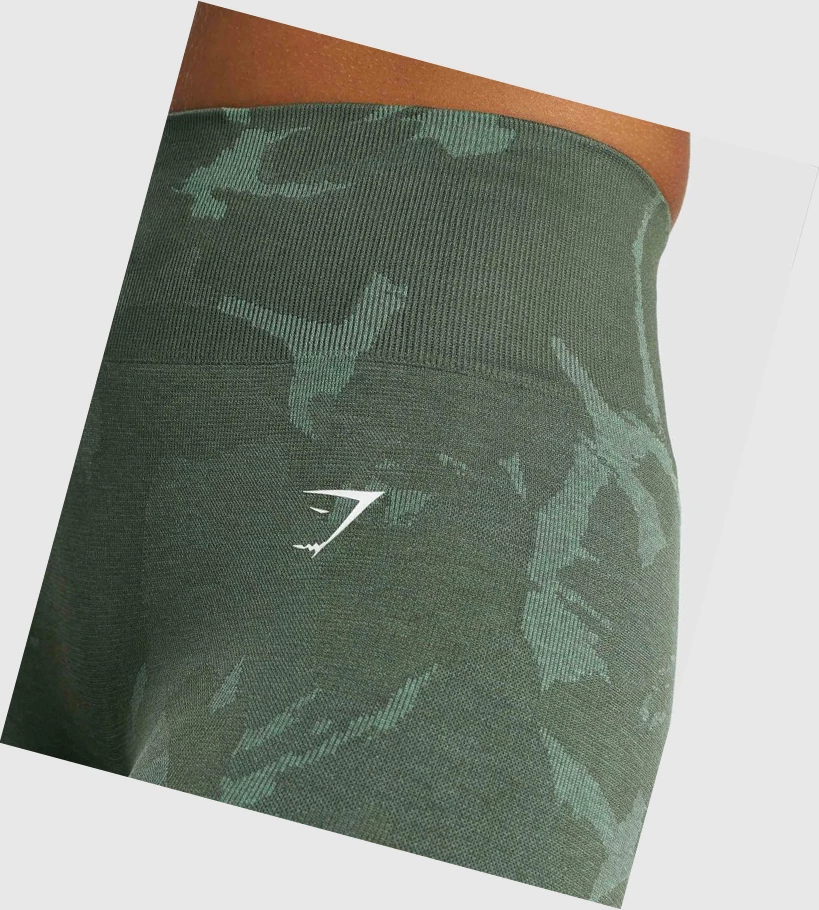 Gymshark Adapt Camo Seamless High Waisted Naisten Leggingsit Vihreä | JFWRNZ125