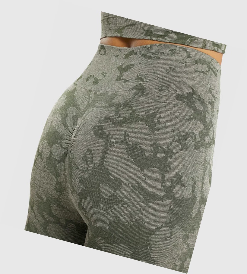 Gymshark Adapt Camo Seamless High Waisted Naisten Leggingsit Vihreä | MNKEVL147