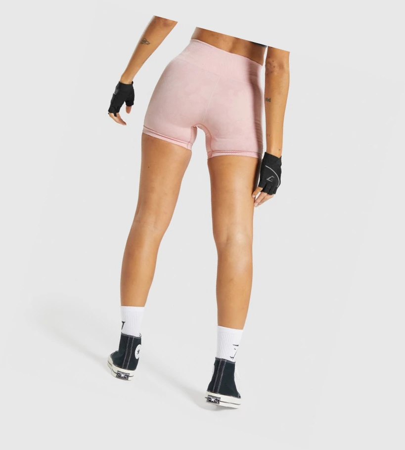 Gymshark Adapt Camo Seamless Naisten Shortsit Vaaleanpinkki | IPBLOR785