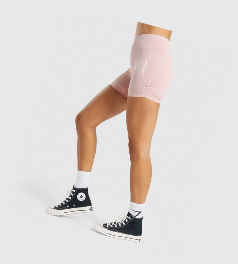 Gymshark Adapt Camo Seamless Naisten Shortsit Vaaleanpinkki | IPBLOR785