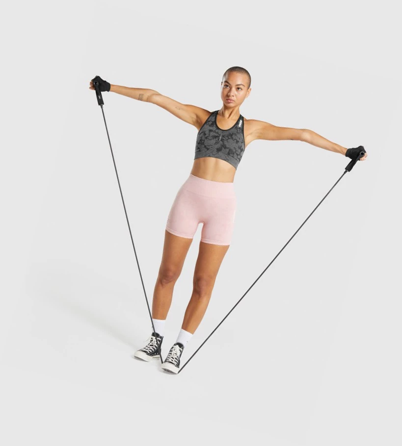 Gymshark Adapt Camo Seamless Naisten Shortsit Vaaleanpinkki | IPBLOR785