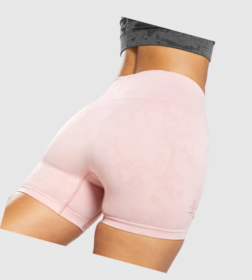 Gymshark Adapt Camo Seamless Naisten Shortsit Vaaleanpinkki | IPBLOR785