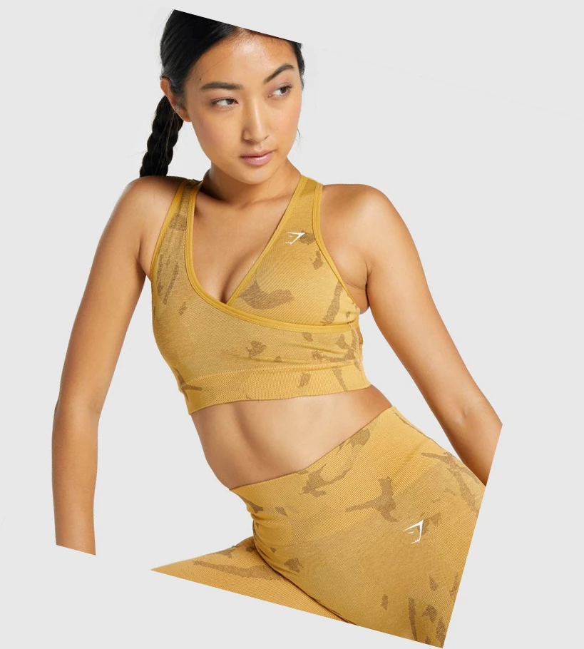 Gymshark Adapt Camo Seamless Naisten Urheiluliivit Keltainen | AOBTCQ089