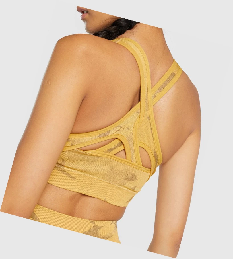 Gymshark Adapt Camo Seamless Naisten Urheiluliivit Keltainen | AOBTCQ089