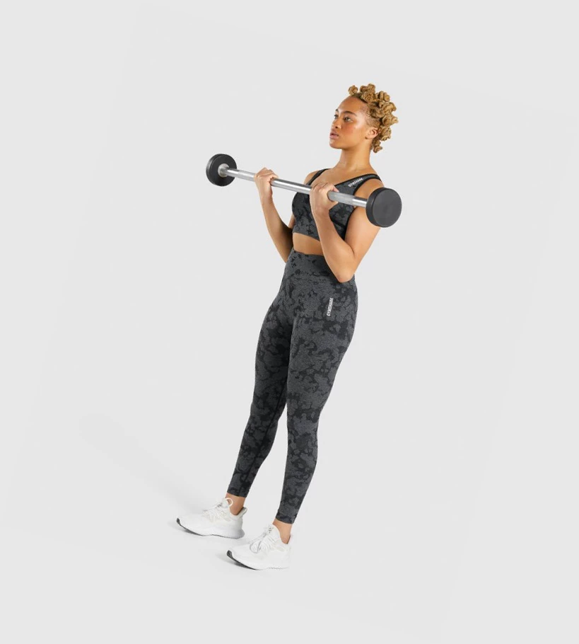 Gymshark Adapt Camo Seamless Naisten Urheiluliivit Mustat | AQSOXE745