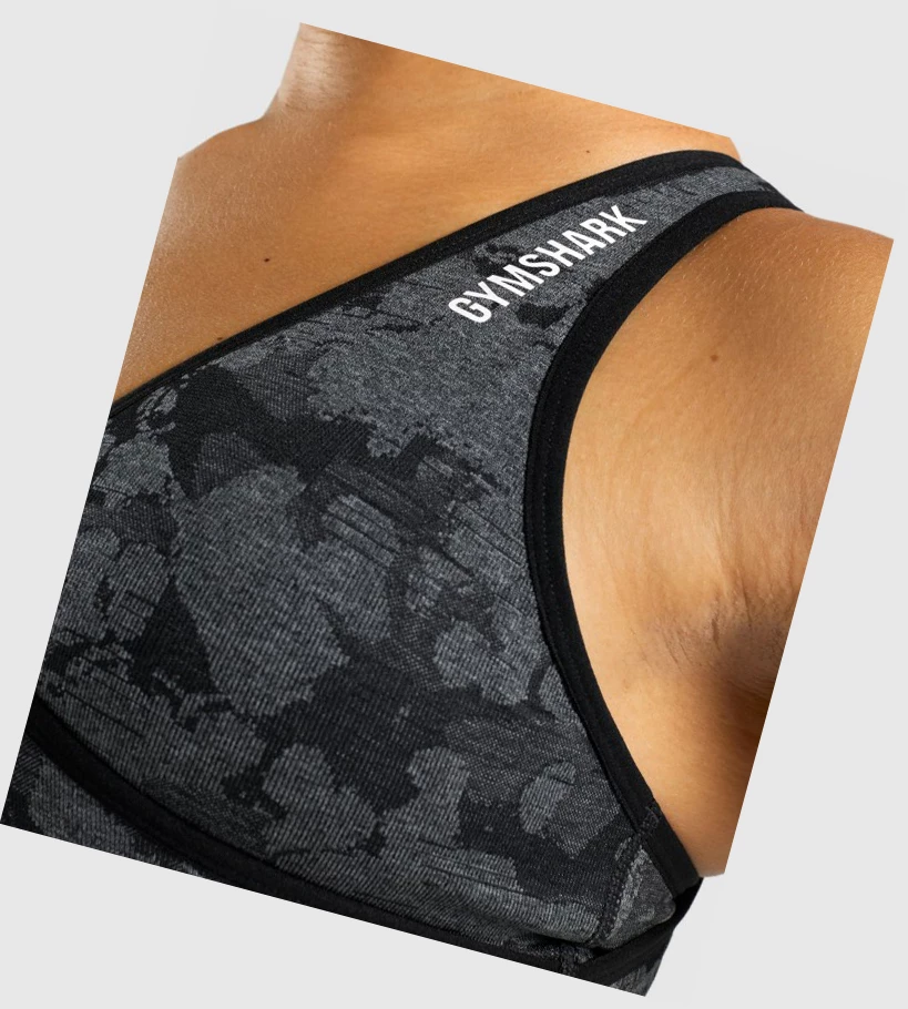 Gymshark Adapt Camo Seamless Naisten Urheiluliivit Mustat | AQSOXE745