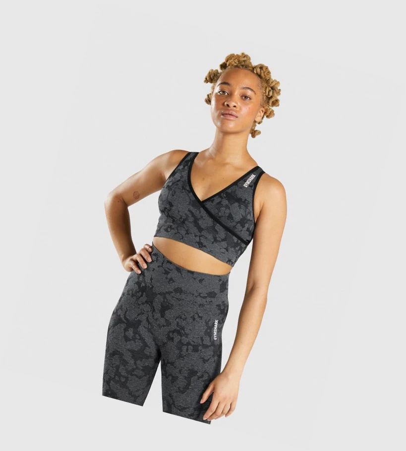 Gymshark Adapt Camo Seamless Naisten Urheiluliivit Mustat | AQSOXE745