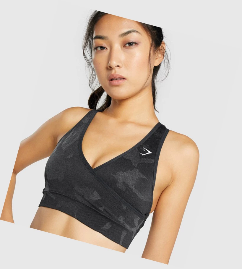 Gymshark Adapt Camo Seamless Naisten Urheiluliivit Mustat | FWXTZB825