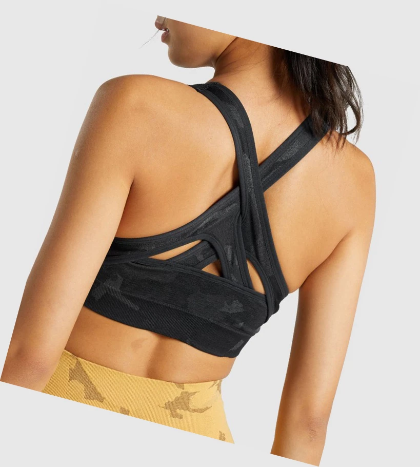 Gymshark Adapt Camo Seamless Naisten Urheiluliivit Mustat | FWXTZB825