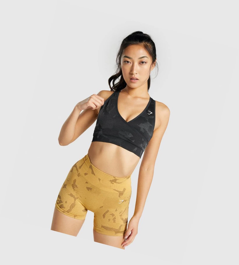 Gymshark Adapt Camo Seamless Naisten Urheiluliivit Mustat | FWXTZB825