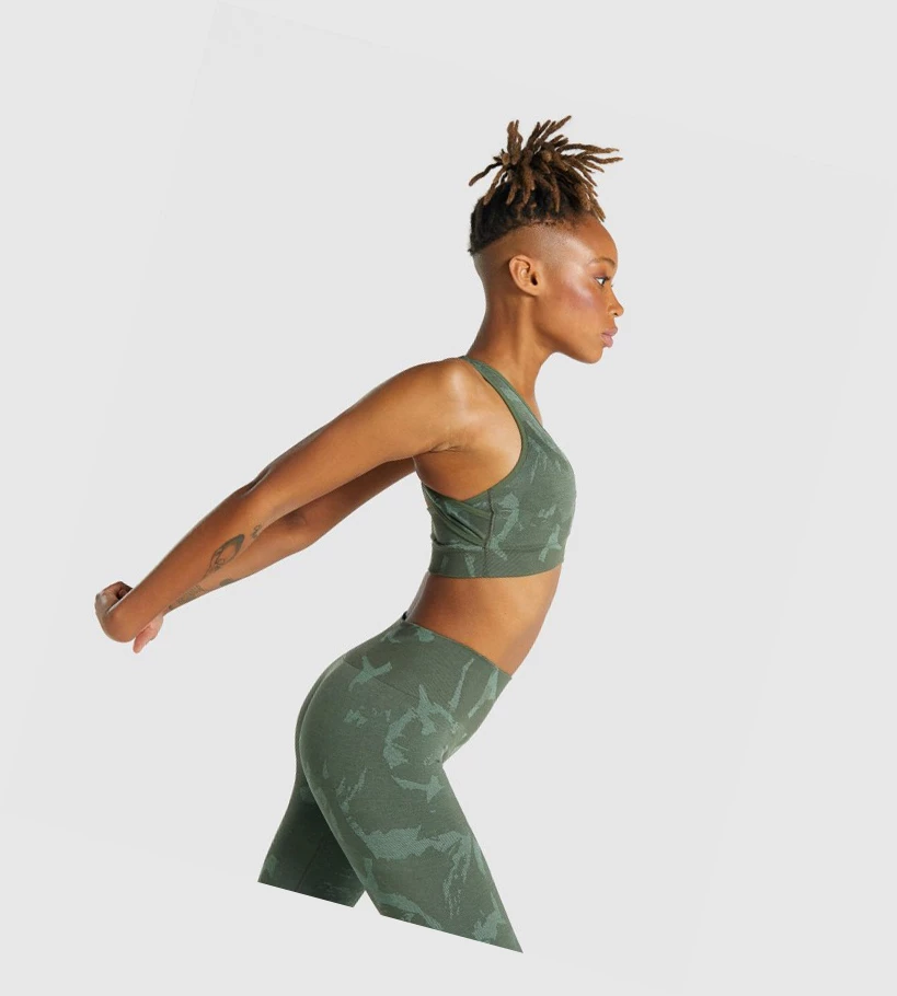Gymshark Adapt Camo Seamless Naisten Urheiluliivit Vihreä | GDTSBZ014