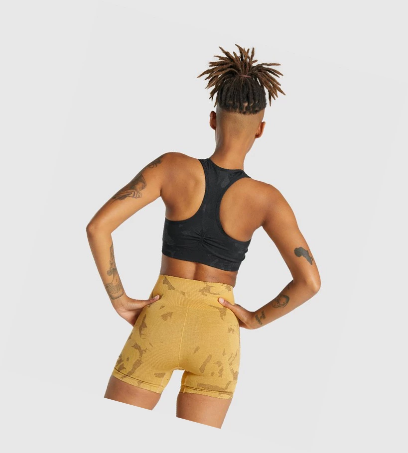 Gymshark Adapt Camo Seamless Racer Back Naisten Urheiluliivit Mustat | CAQLXN782