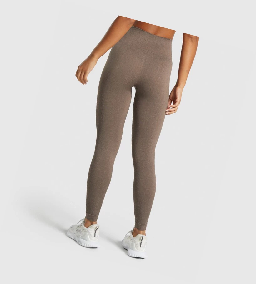 Gymshark Adapt Fleck Seamless High Waisted Naisten Leggingsit Ruskea | CPKSQO856
