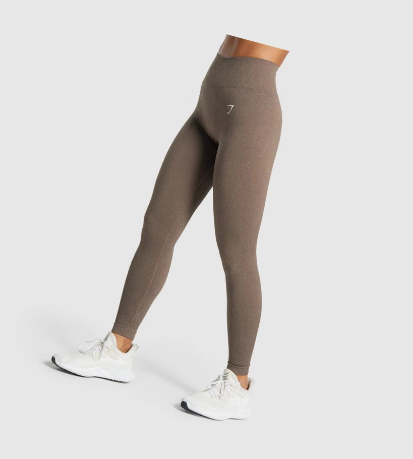 Gymshark Adapt Fleck Seamless High Waisted Naisten Leggingsit Ruskea | CPKSQO856