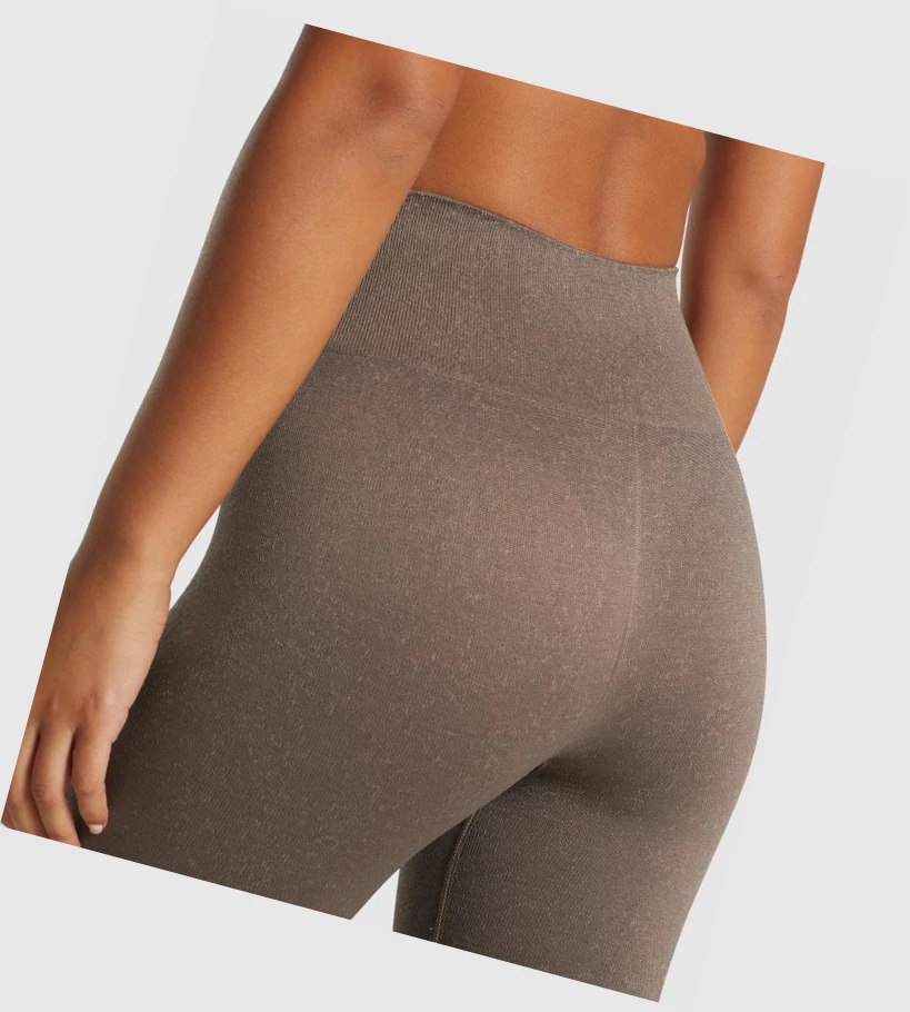 Gymshark Adapt Fleck Seamless High Waisted Naisten Leggingsit Ruskea | CPKSQO856