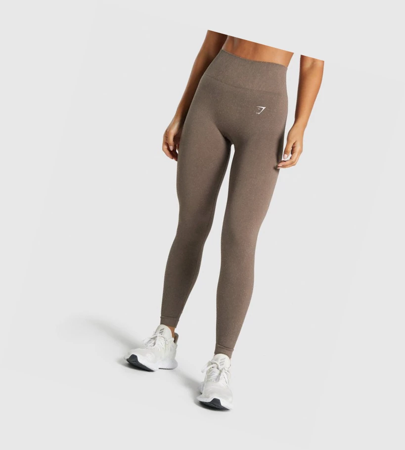 Gymshark Adapt Fleck Seamless High Waisted Naisten Leggingsit Ruskea | CPKSQO856