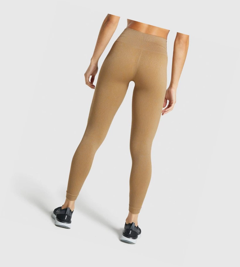 Gymshark Adapt Fleck Seamless High Waisted Naisten Leggingsit Vaaleanruskea | VTWFZY193