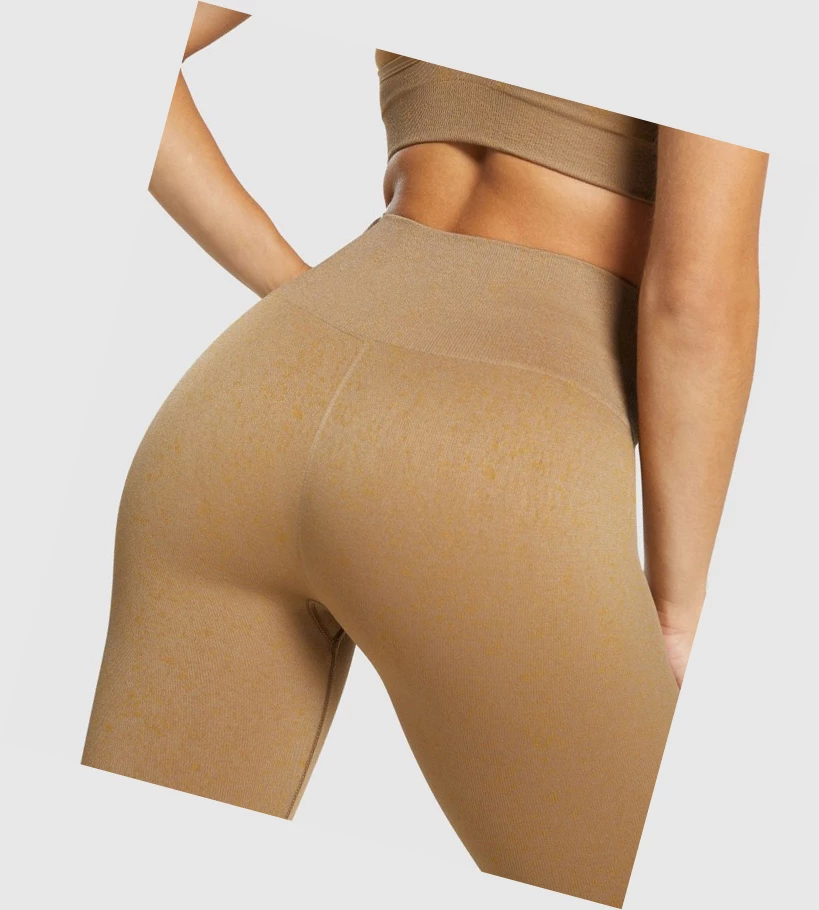 Gymshark Adapt Fleck Seamless High Waisted Naisten Leggingsit Vaaleanruskea | VTWFZY193