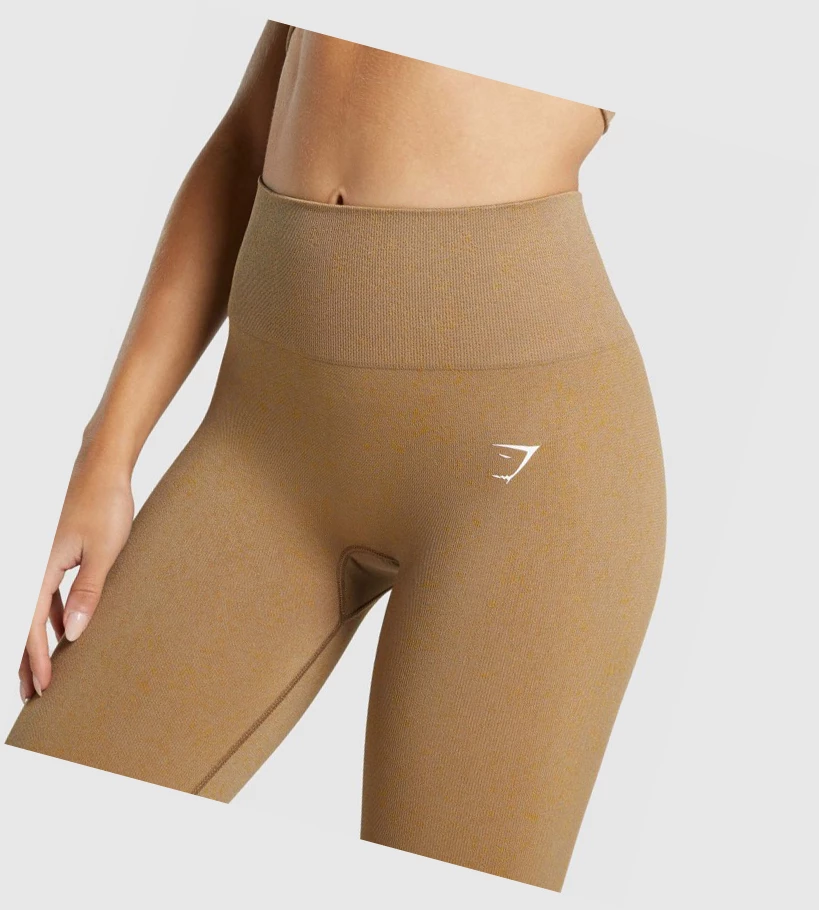 Gymshark Adapt Fleck Seamless High Waisted Naisten Leggingsit Vaaleanruskea | VTWFZY193