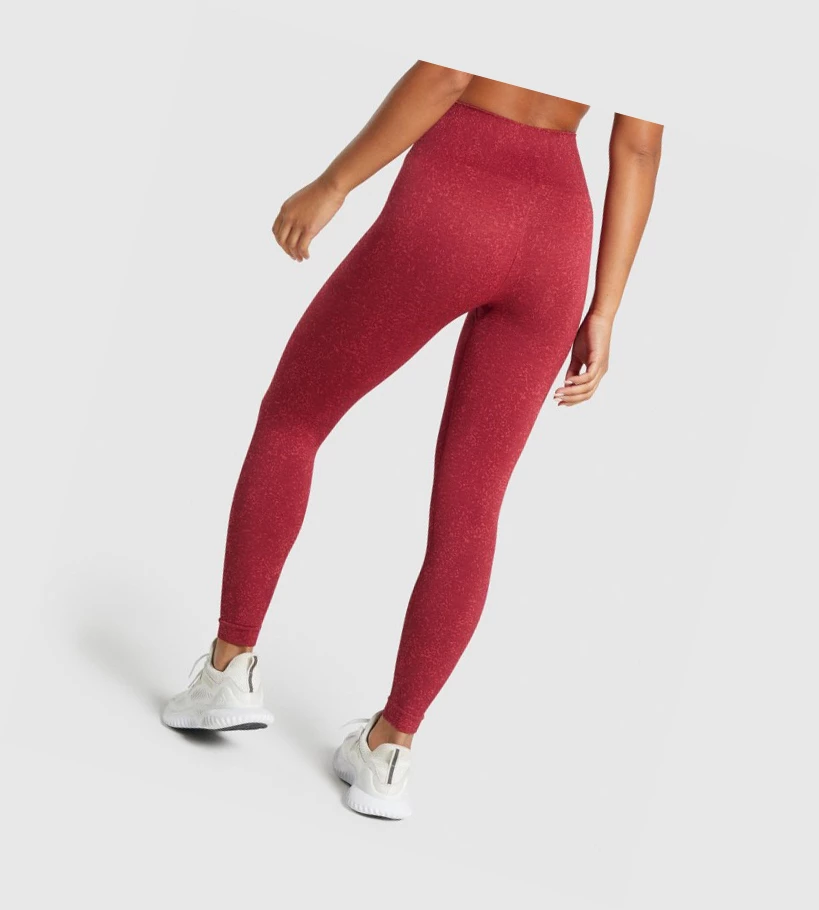 Gymshark Adapt Fleck Seamless High Waisted Naisten Leggingsit Viininpunainen | WVEQBC643