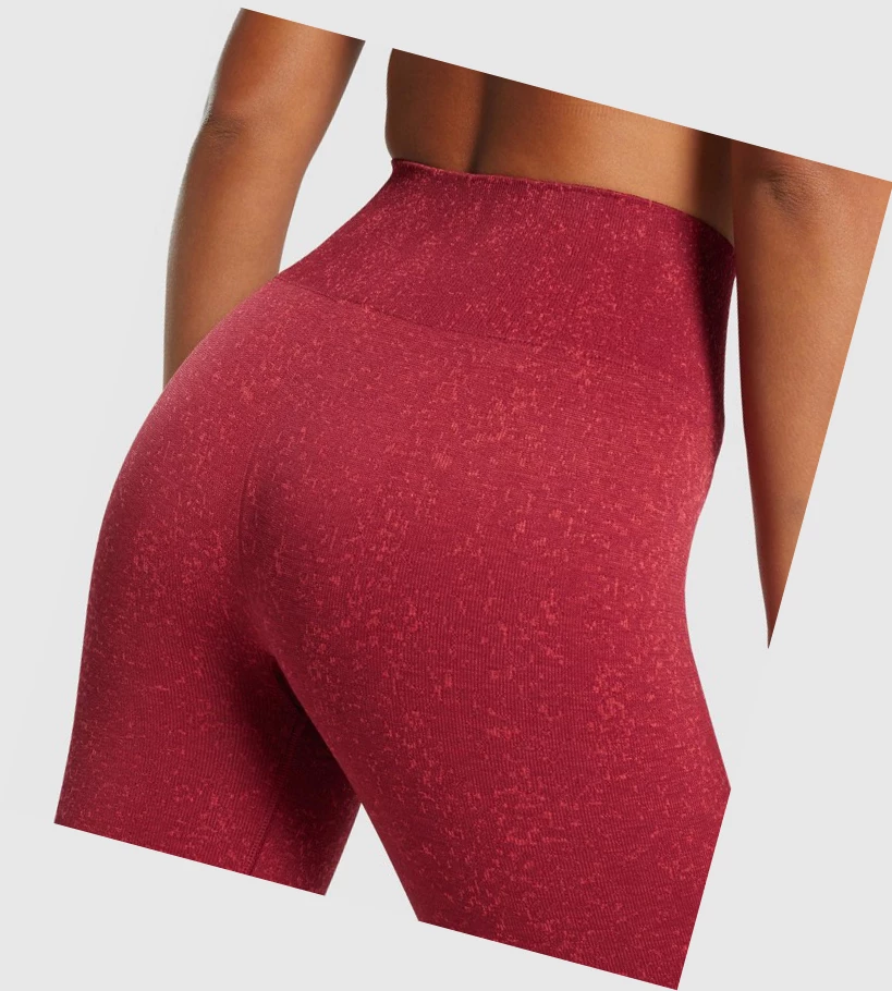 Gymshark Adapt Fleck Seamless High Waisted Naisten Leggingsit Viininpunainen | WVEQBC643