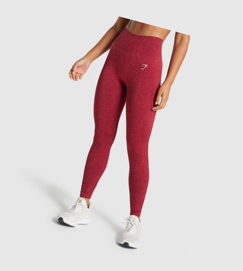 Gymshark Adapt Fleck Seamless High Waisted Naisten Leggingsit Viininpunainen | WVEQBC643