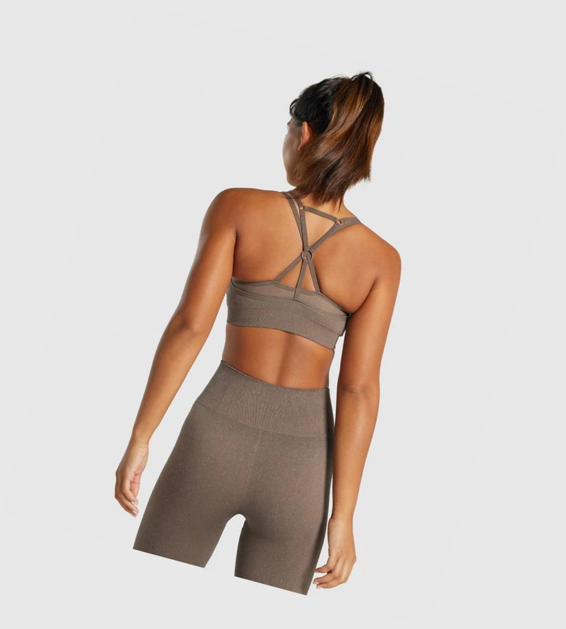 Gymshark Adapt Fleck Seamless Naisten Urheiluliivit Ruskea | EGDLBF092