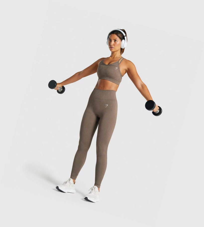 Gymshark Adapt Fleck Seamless Naisten Urheiluliivit Ruskea | EGDLBF092