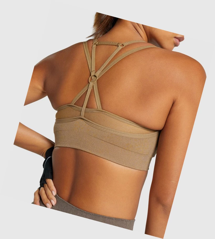 Gymshark Adapt Fleck Seamless Naisten Urheiluliivit Vaaleanruskea | FDRXWP528