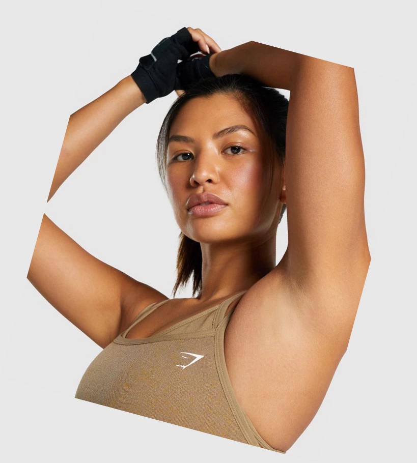 Gymshark Adapt Fleck Seamless Naisten Urheiluliivit Vaaleanruskea | FDRXWP528