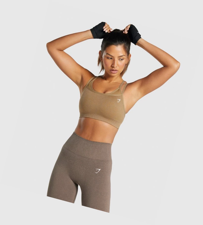 Gymshark Adapt Fleck Seamless Naisten Urheiluliivit Vaaleanruskea | FDRXWP528