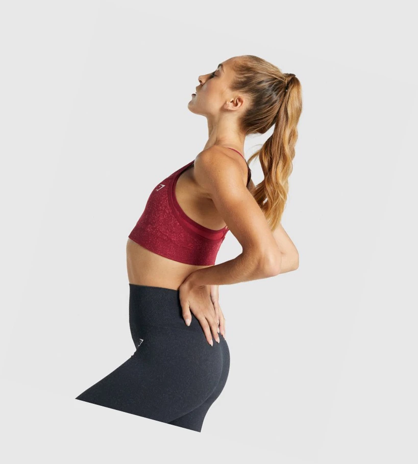 Gymshark Adapt Fleck Seamless Naisten Urheiluliivit Viininpunainen | PQGMRL870