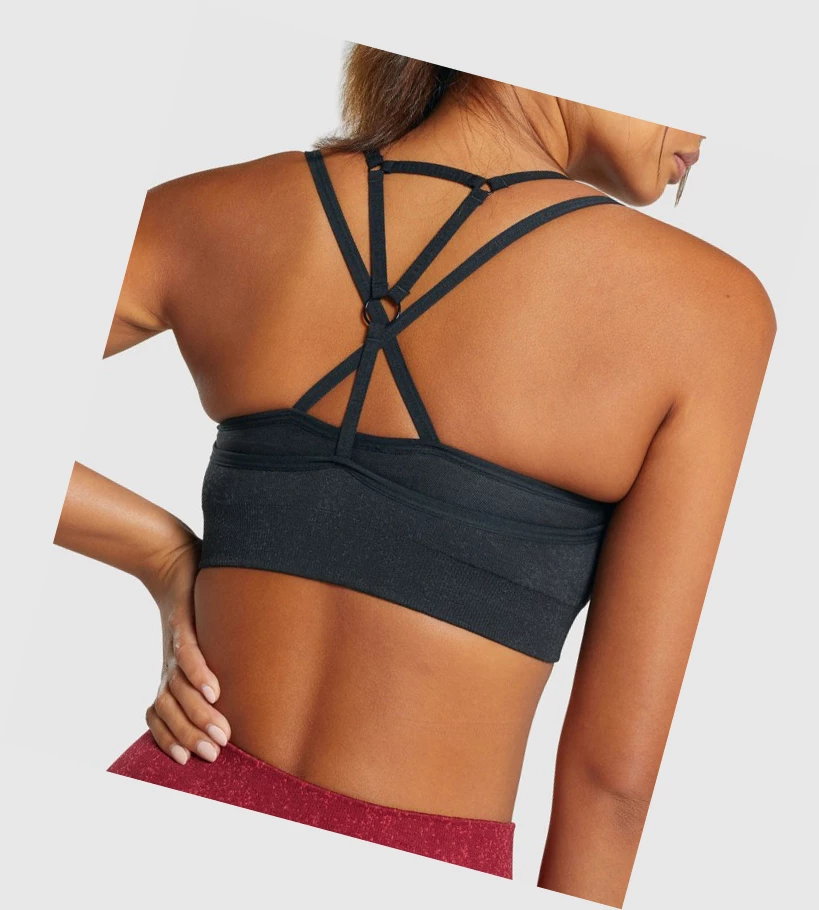 Gymshark Adapt Fleck Seamless Naisten Urheiluliivit Mustat | VZRFQP729
