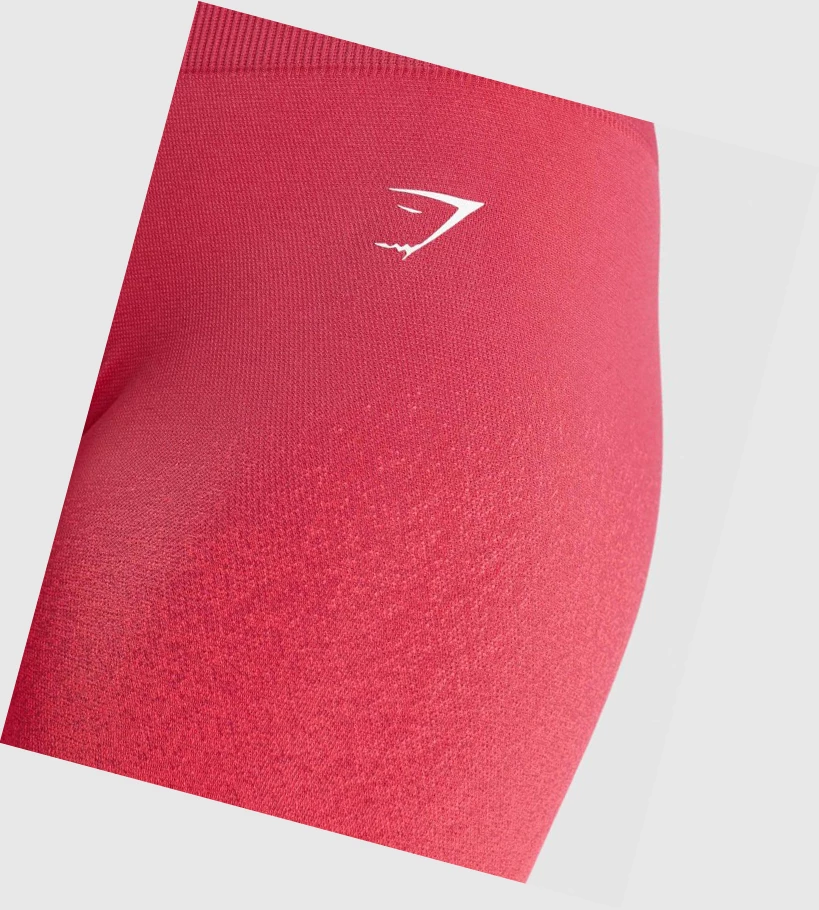 Gymshark Adapt Ombre Seamless Cycling Naisten Shortsit Pinkki Punainen | AVBWES189