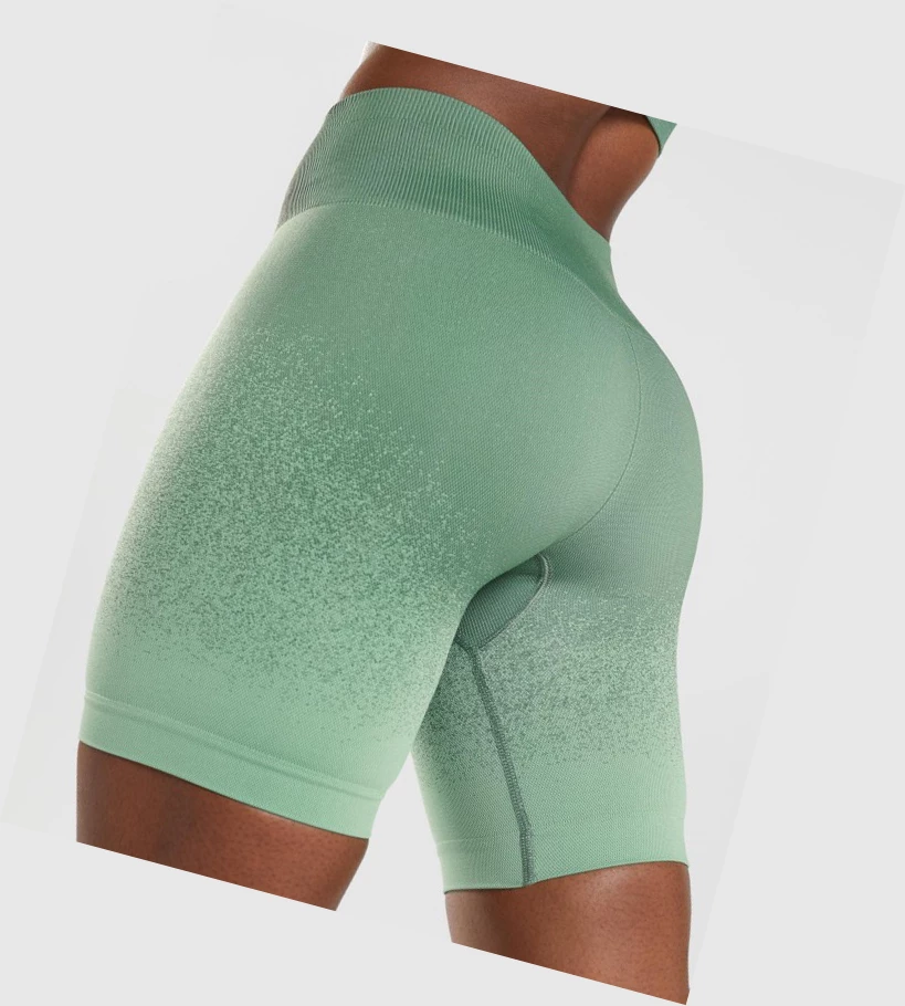Gymshark Adapt Ombre Seamless Cycling Naisten Shortsit Vihreä Vaaleanvihreä | GJBXOP691