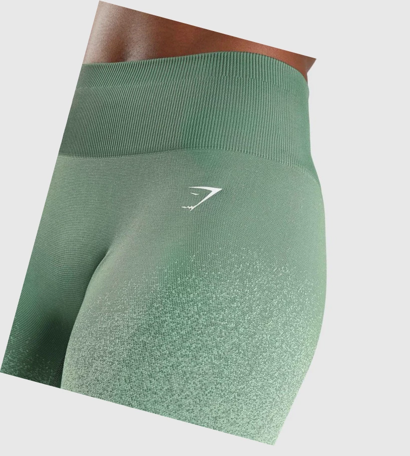 Gymshark Adapt Ombre Seamless Cycling Naisten Shortsit Vihreä Vaaleanvihreä | GJBXOP691