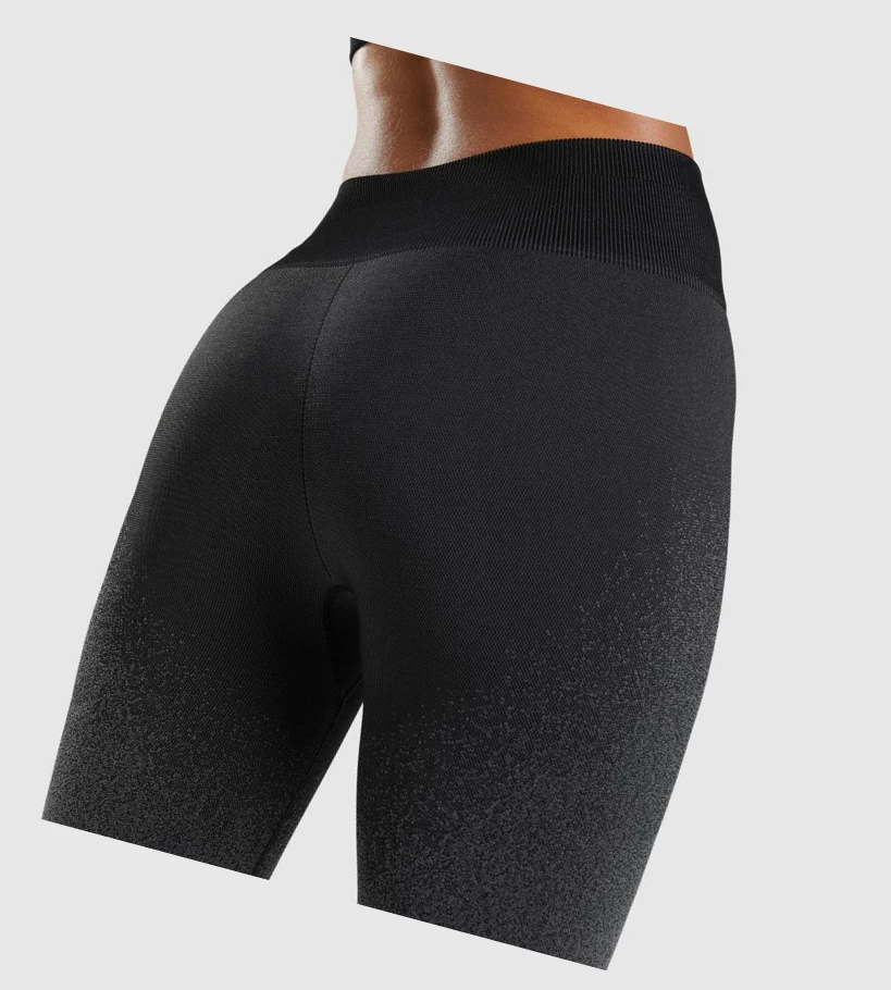 Gymshark Adapt Ombre Seamless High Waisted Naisten Leggingsit Mustat Harmaat | IRGZOH379