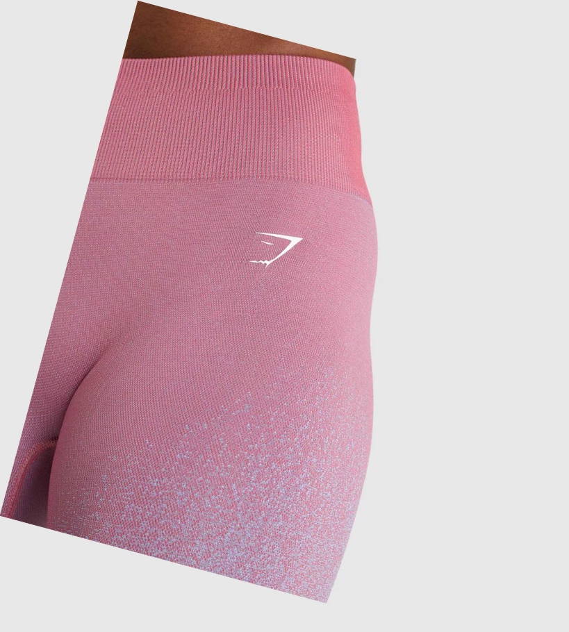 Gymshark Adapt Ombre Seamless High Waisted Naisten Leggingsit Pinkki Pinkki Vaaleansininen | OUFPIN360