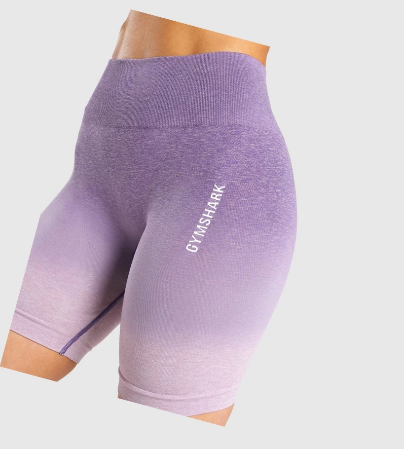 Gymshark Adapt Ombre Seamless Naisten Shortsit Vaaleanvioletit Violetit | ZUFCQP462