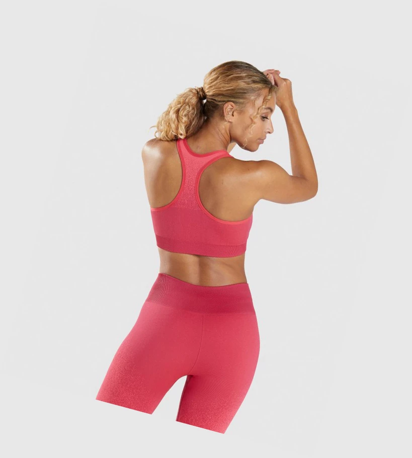 Gymshark Adapt Ombre Seamless Naisten Urheiluliivit Pinkki Punainen | EMOPTI065