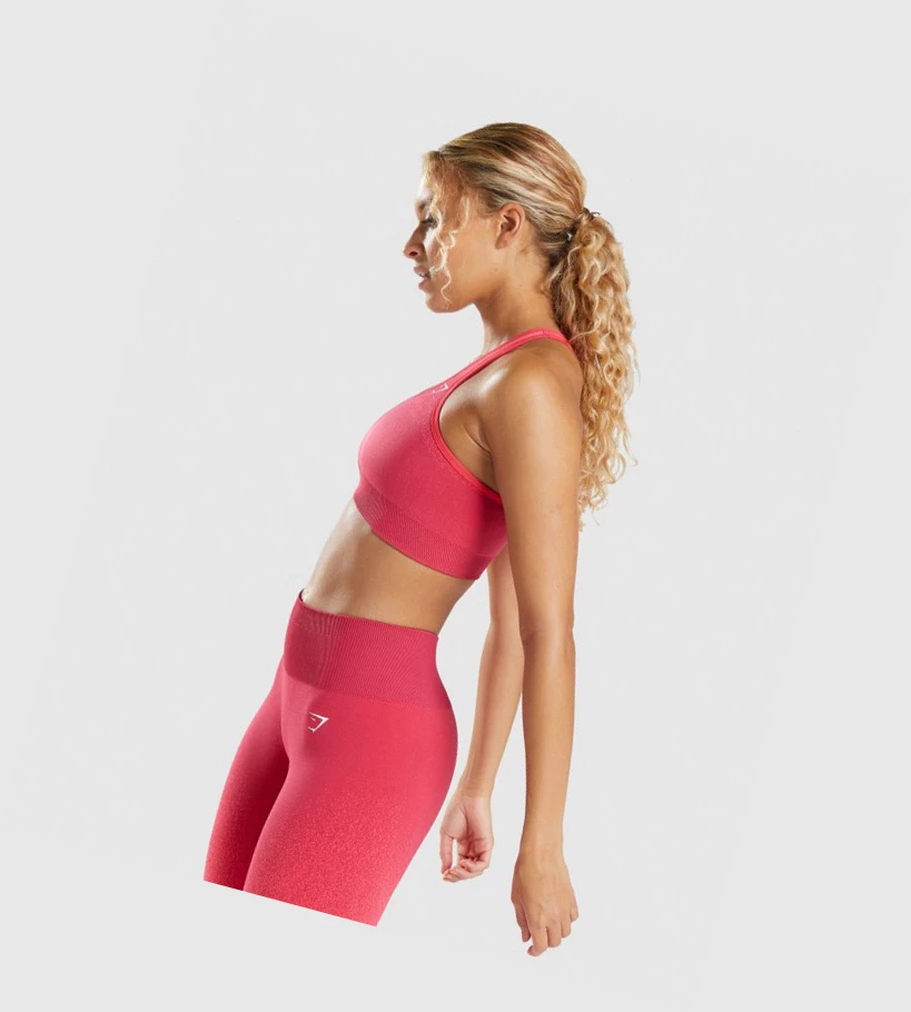 Gymshark Adapt Ombre Seamless Naisten Urheiluliivit Pinkki Punainen | EMOPTI065
