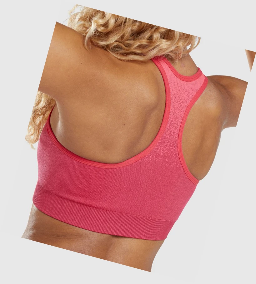 Gymshark Adapt Ombre Seamless Naisten Urheiluliivit Pinkki Punainen | EMOPTI065