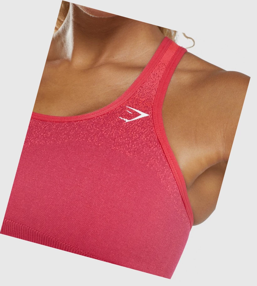 Gymshark Adapt Ombre Seamless Naisten Urheiluliivit Pinkki Punainen | EMOPTI065