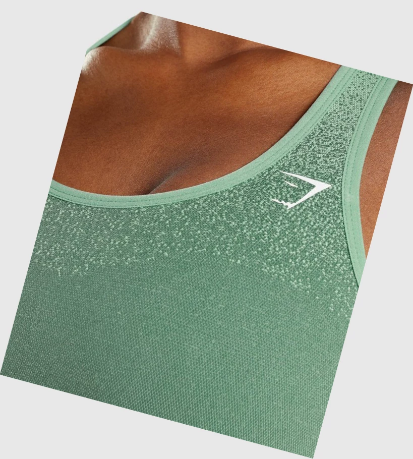 Gymshark Adapt Ombre Seamless Naisten Urheiluliivit Vihreä Vaaleanvihreä | UHYOVB608