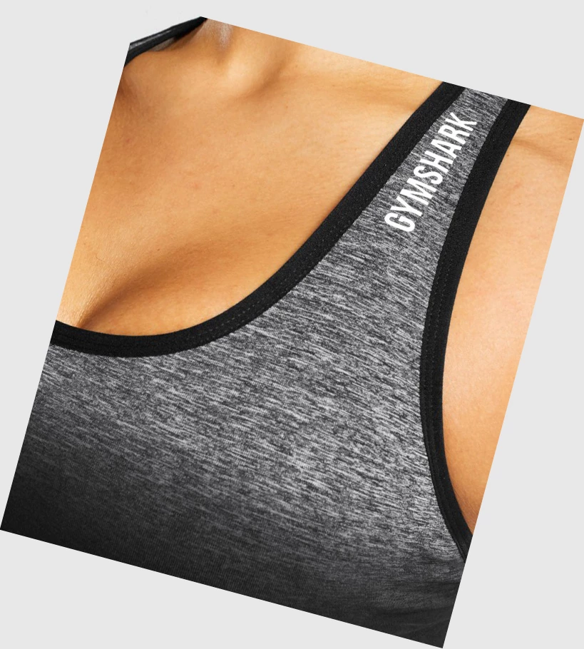 Gymshark Adapt Ombre Seamless Naisten Urheiluliivit Mustat Mustat | VCBETO602