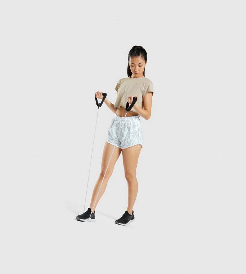 Gymshark Animal Graafinen Crop Naisten Puserot Harmaat | HFWQAT097